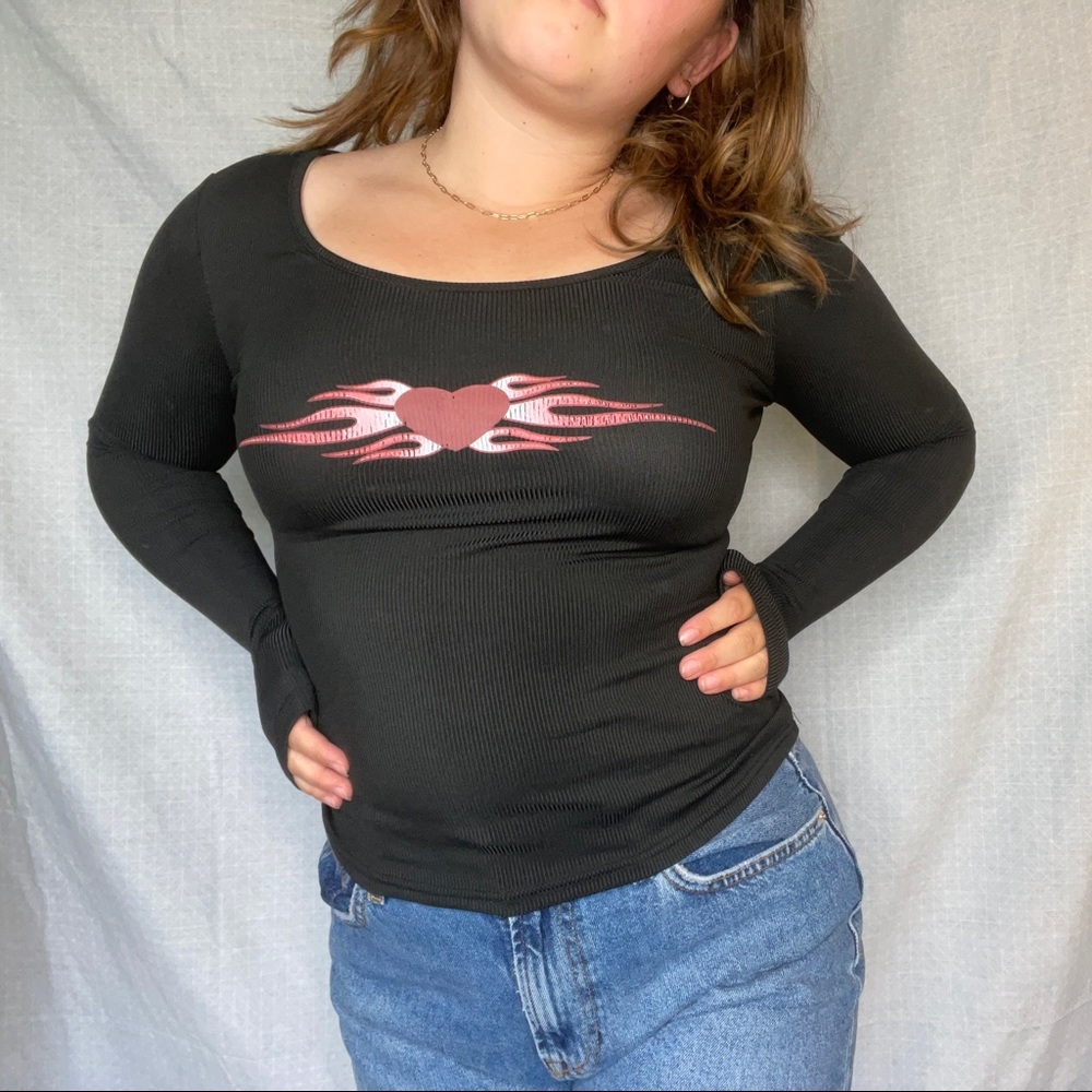 Heart Flame Long Sleeve